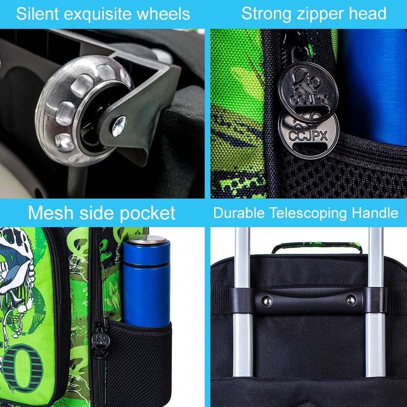 WZLVO Kids Luggage for Boys and Girls, Cute Dinosaur Unicorn Rolling Wheels Suitcase for Toddler Children - Image 4